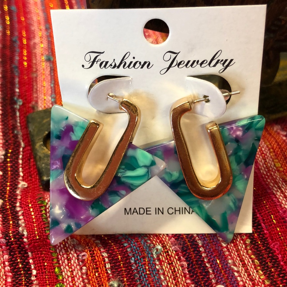 Gorgeous acrylic earrings